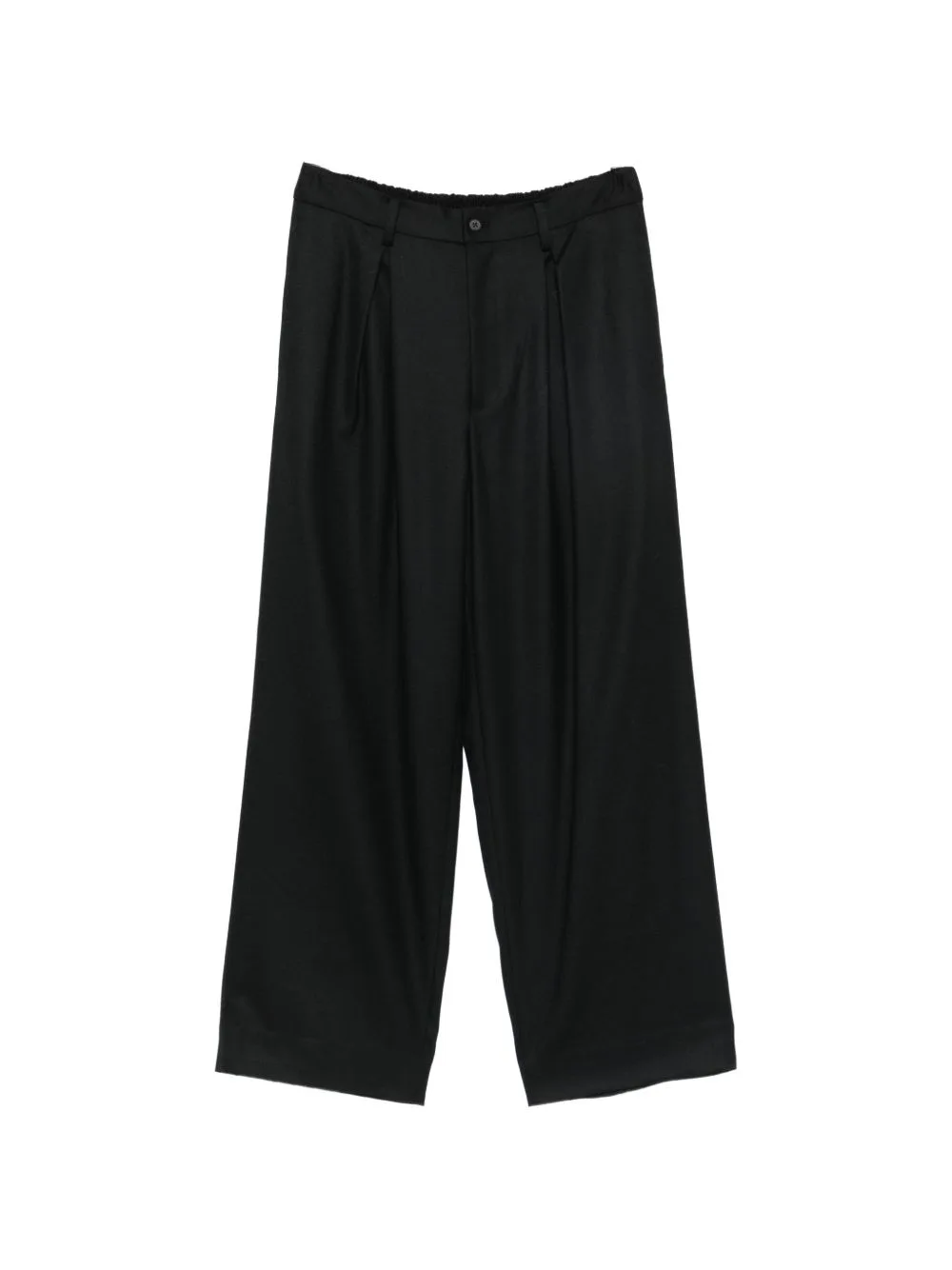Pleated Wide-Leg Trousers