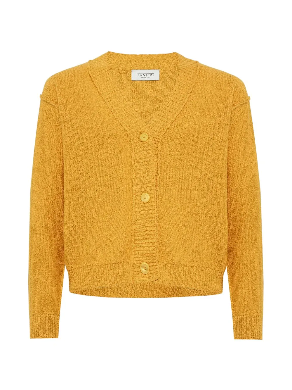 V-Neck Textured-Knit Cardigan