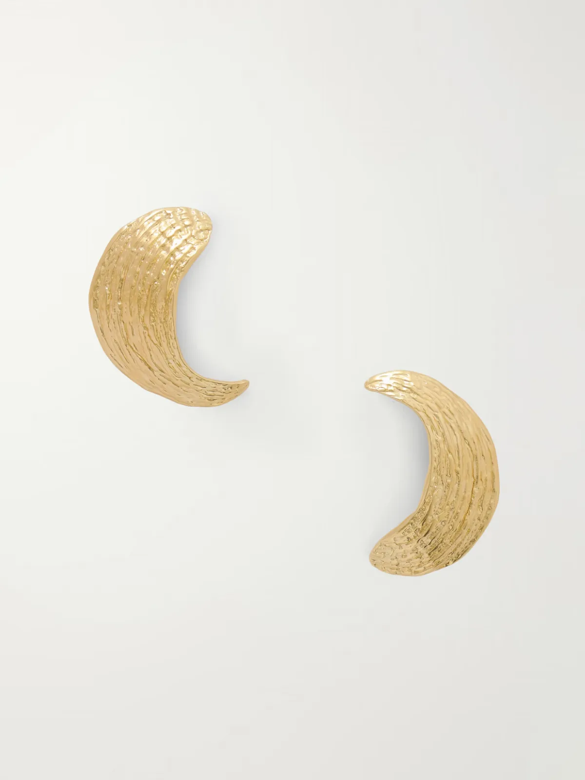 - Broken Shell Gold-tone Earrings -