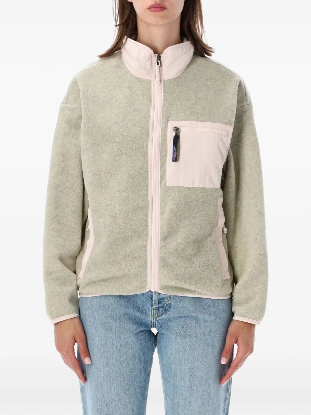 Fleece-Texture Zip-Up Jacket