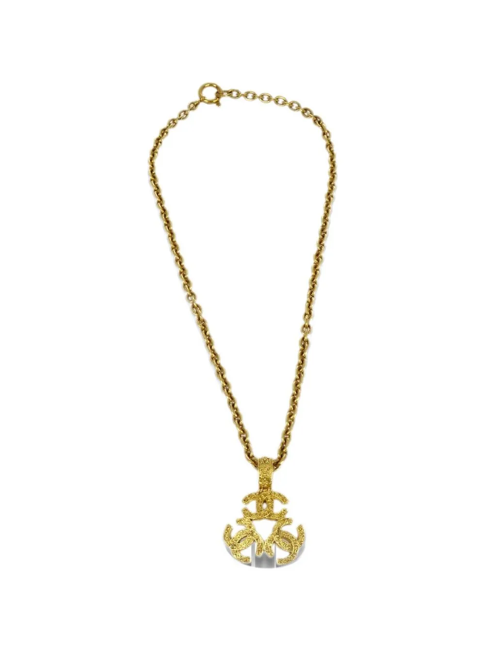 1994 Triple CC Pendant Necklace by CHANEL Pre-Owned