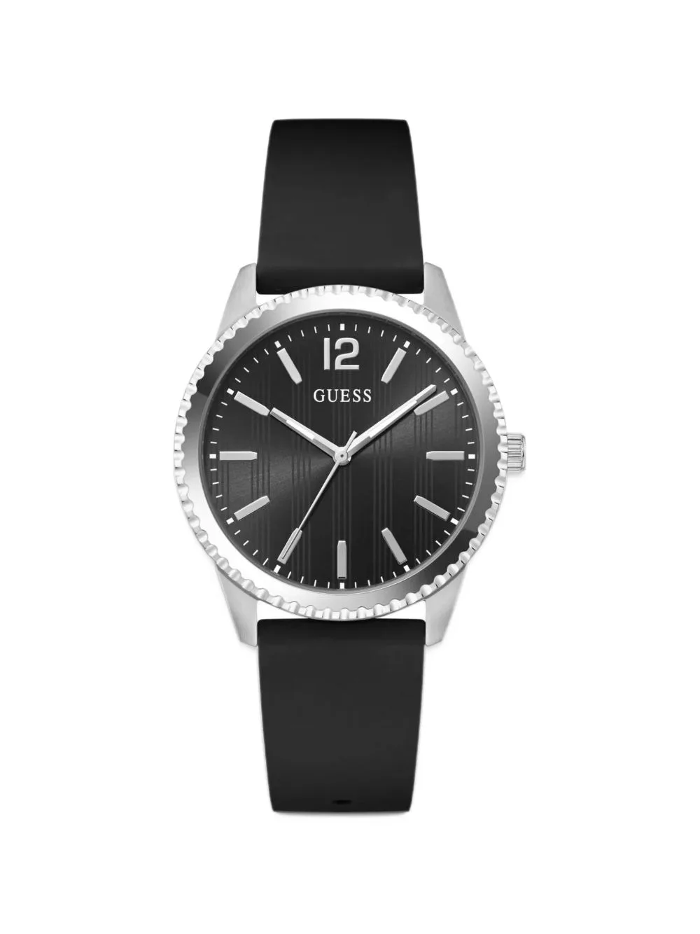Chip Silver Tone Analog 40mm Watch by GUESS USA