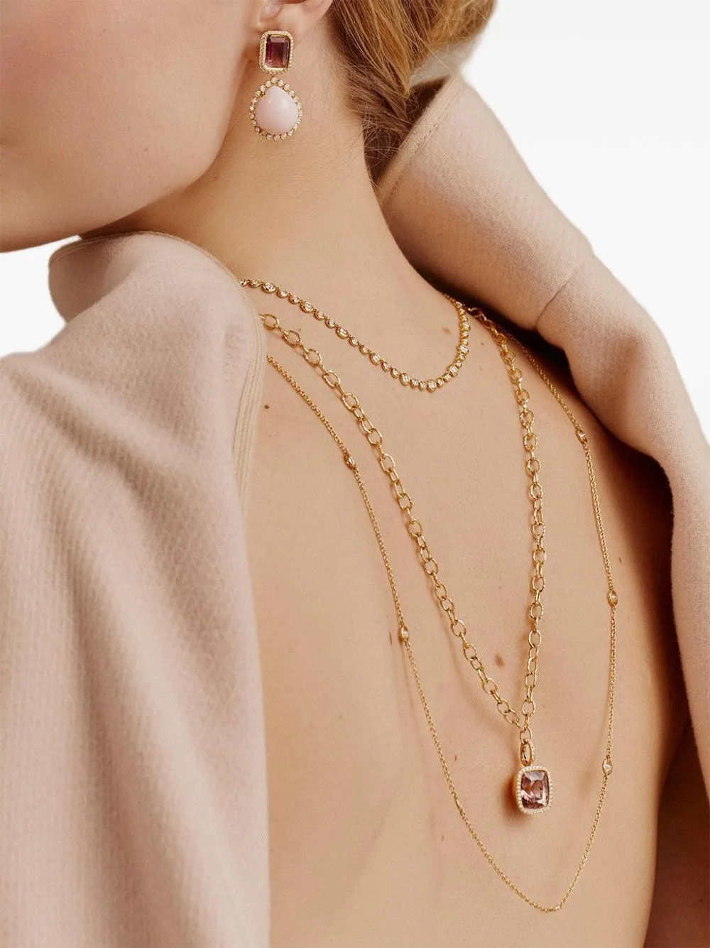 Tourmaline and Diamond Pendant by Octavia Elizabeth