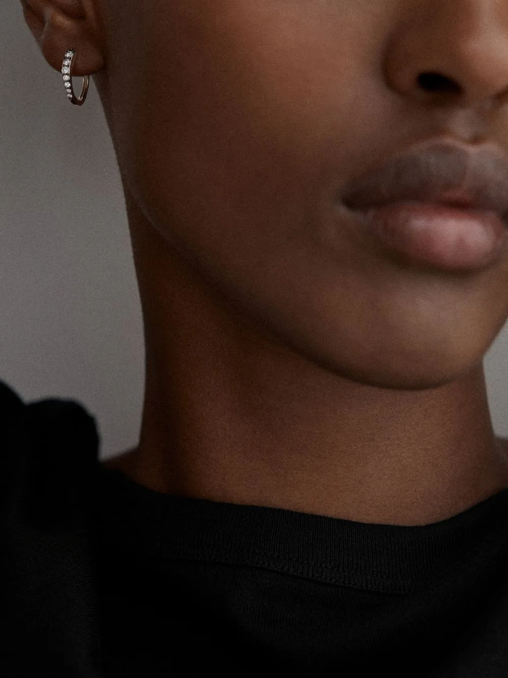 Small Riva Pavé Diamond Hoop Earrings by Monica Vinader