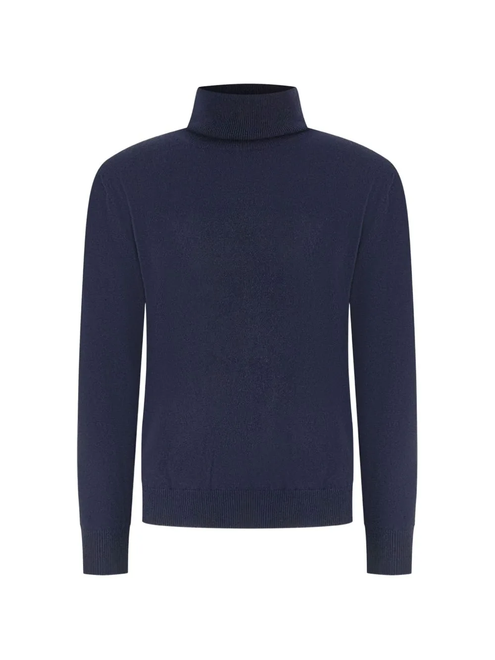 Roll-Neck Ribbed-Trim Sweater