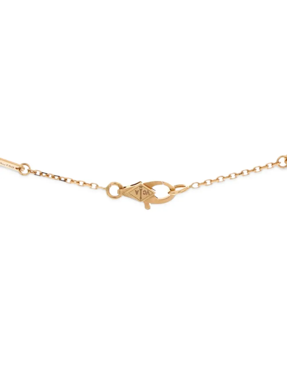 Sweet Alhambra Butterfly Pendant 18K Yellow Gold and Mother of Pearl Necklace by Van Cleef & Arpels Pre-Owned