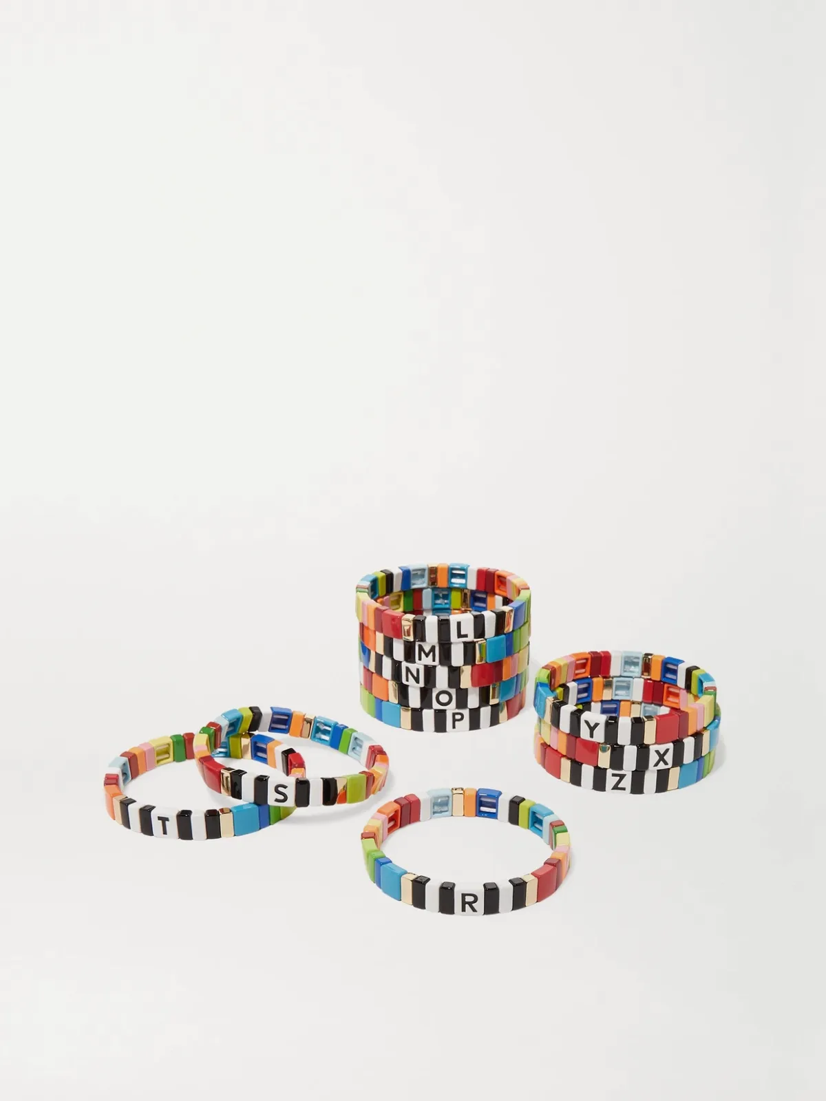 - Alphabet Soup Enamel Bracelet -