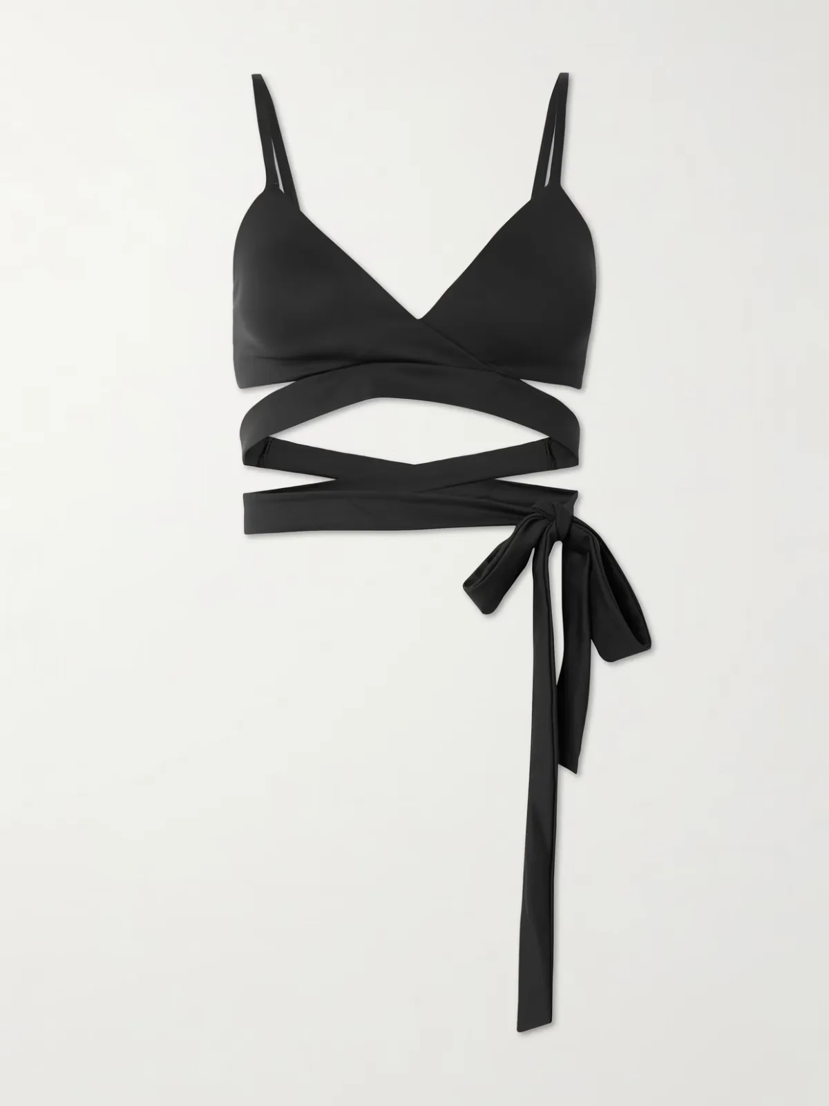 - + Nike Wrap Front Bra - Obsidian