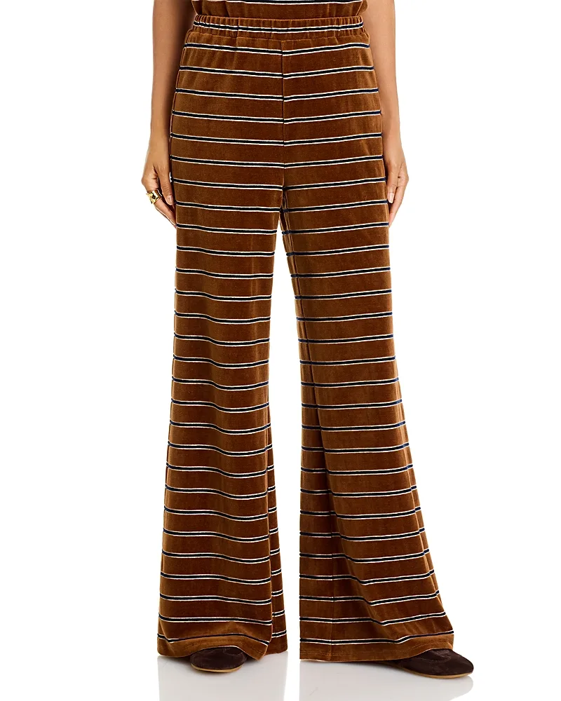 Tobias Cotton Blend Plush Flare Pants