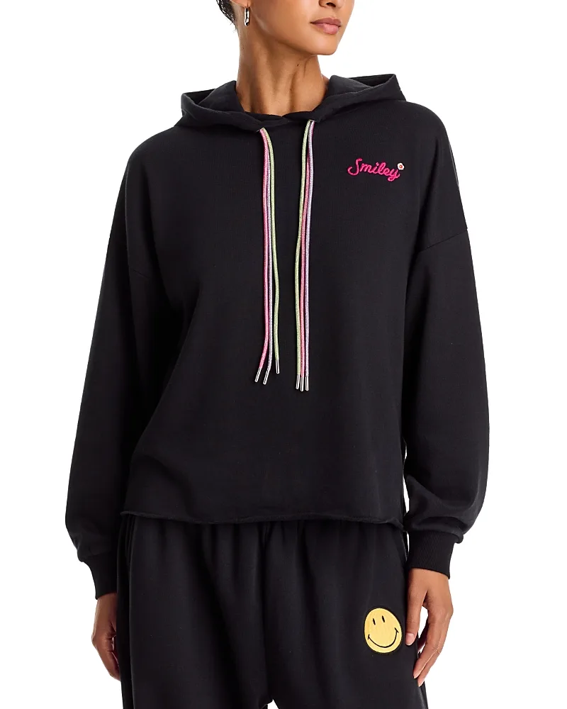 Smiley Embroidered Hoodie