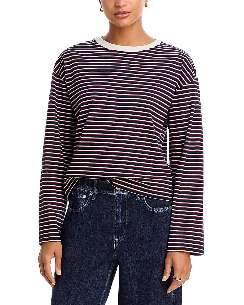 Kelly Stripe Boxy Jersey Tee