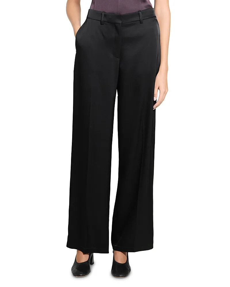 Classic Satin Straight Pants