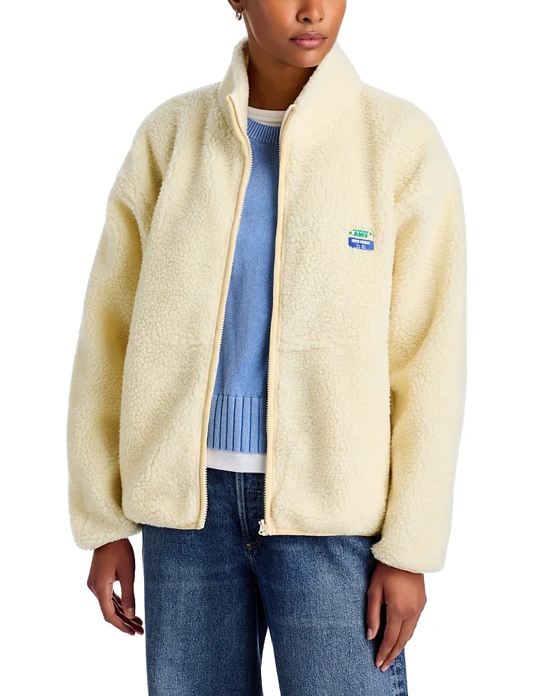 Fleece Zippered Jacket by American Vintage