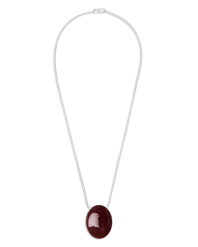Julia Red Mookaite Pendant Necklace, 9.45 by Lie Studio