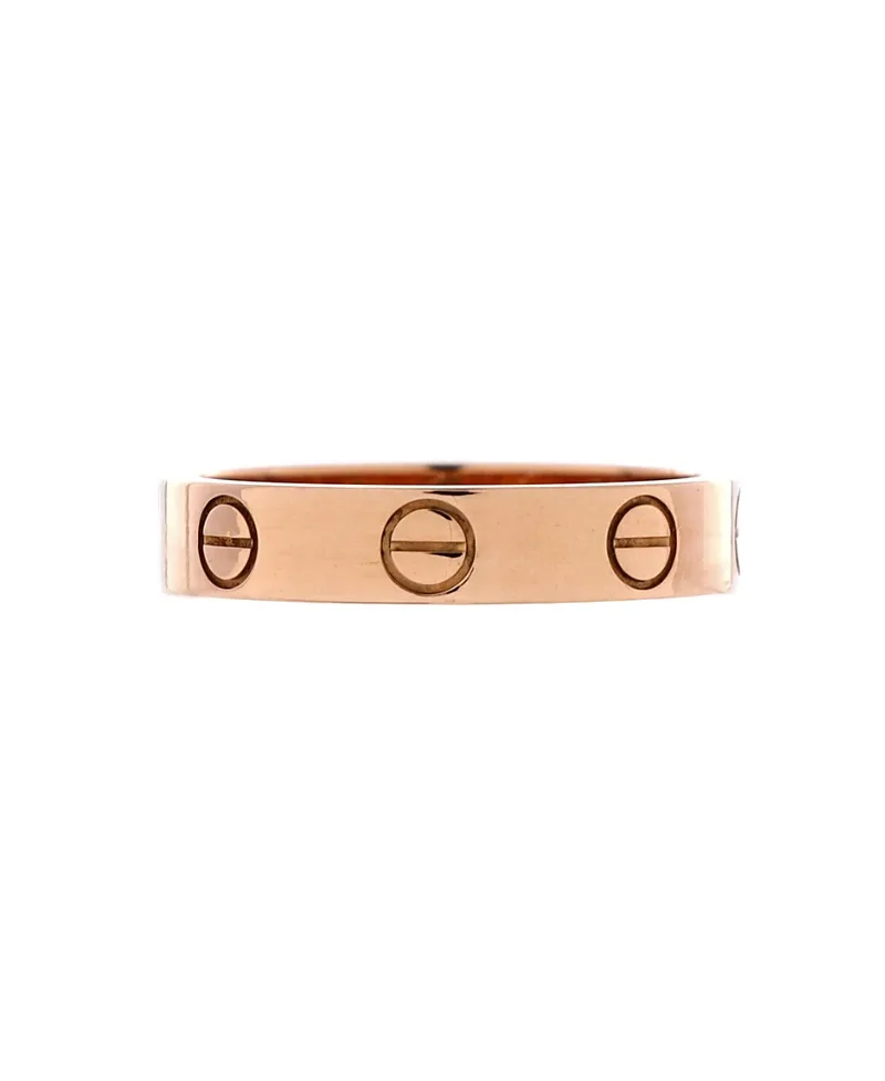 Pre-Owned Cartier Love Wedding Band Ring 18K Rose Gold by Cartier's