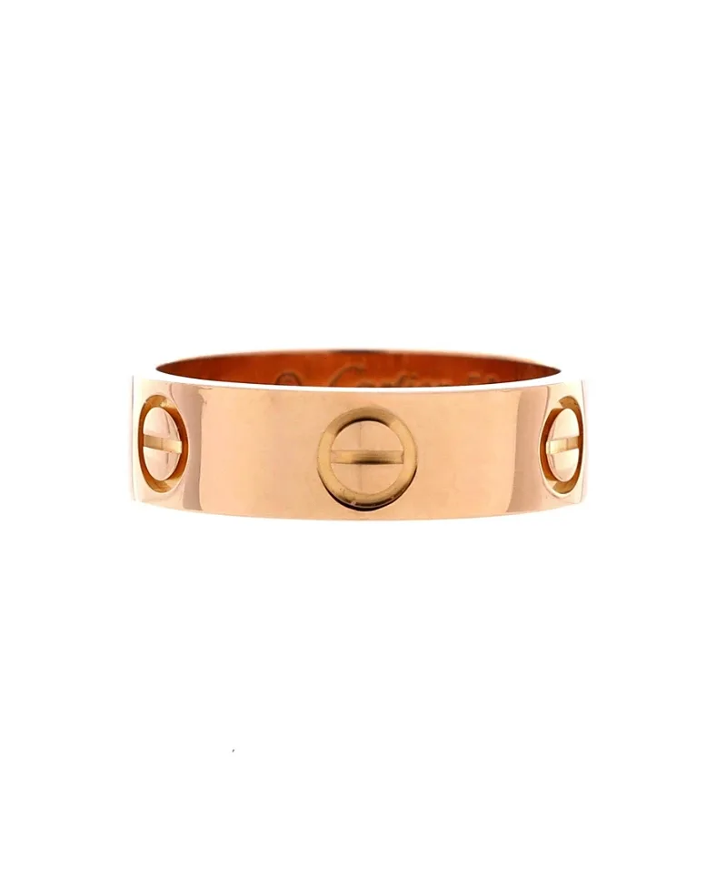 Pre-Owned Cartier Love Band Ring 18K Rose Gold by Cartier's