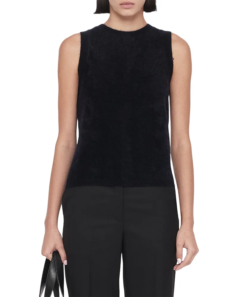 Ada Brushed Cashmere Back Button Tank