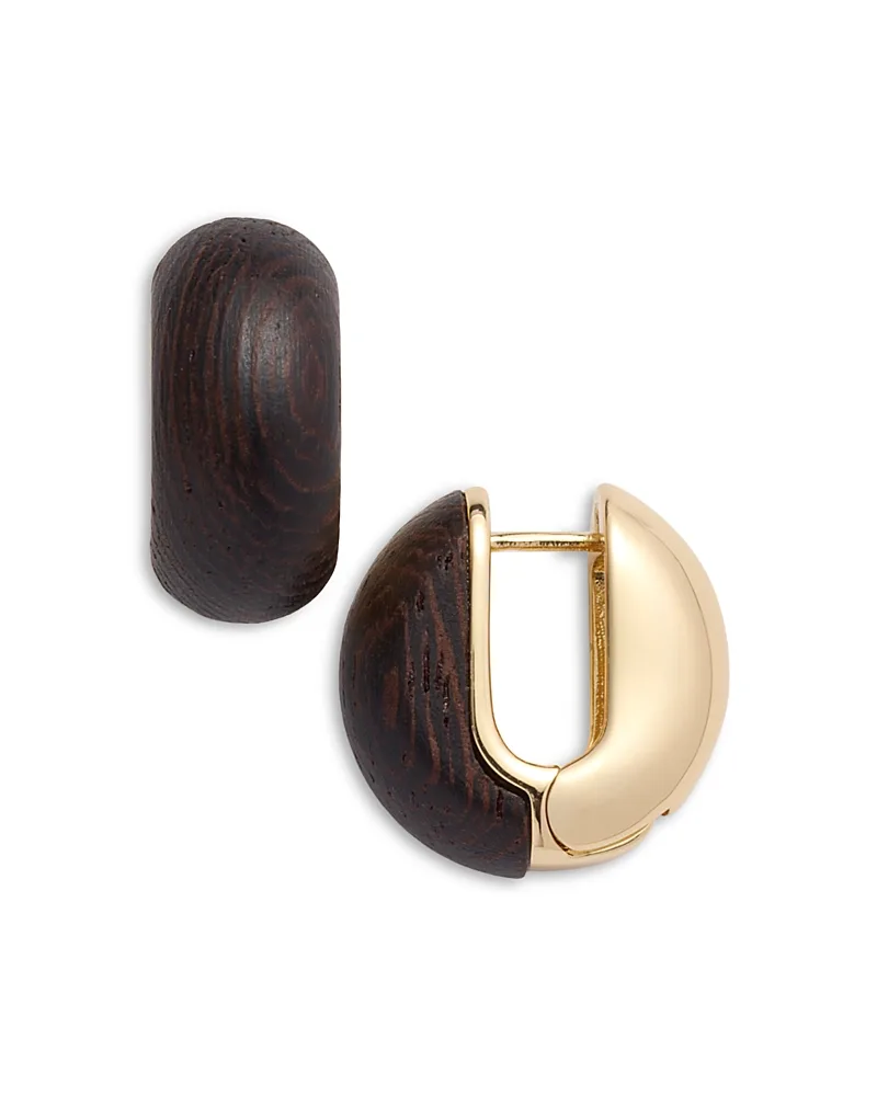 Simple Wood Chubbie Earrings by Roxanne Assoulin