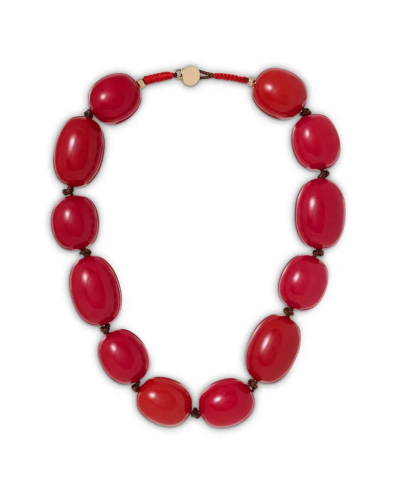 The Pebble Stone Statement Necklace, 15"