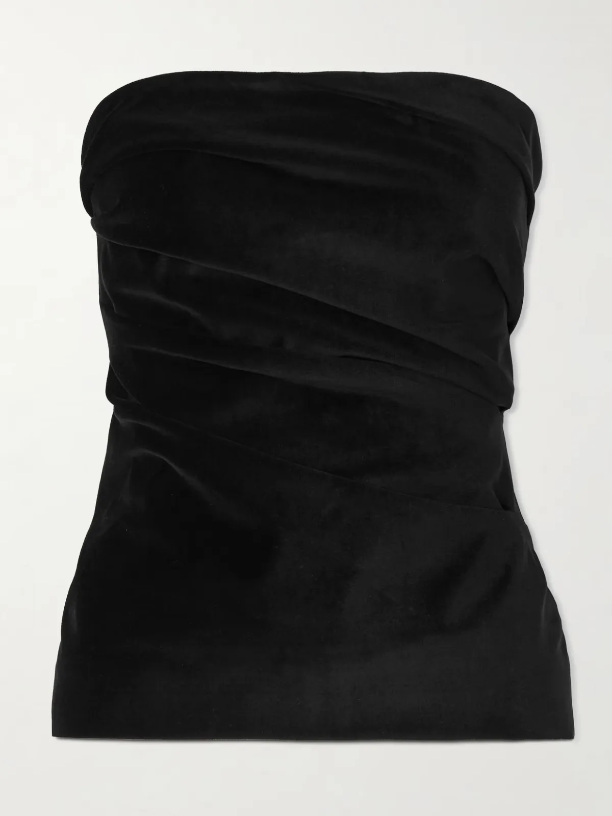 - Izel Cotton And Modal-blend Velvet Top -
