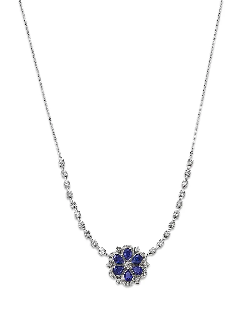 Diamond and Gemstone Pendant Necklace in 14K Gold, 16-18 by Bloomingdales Fine Collection