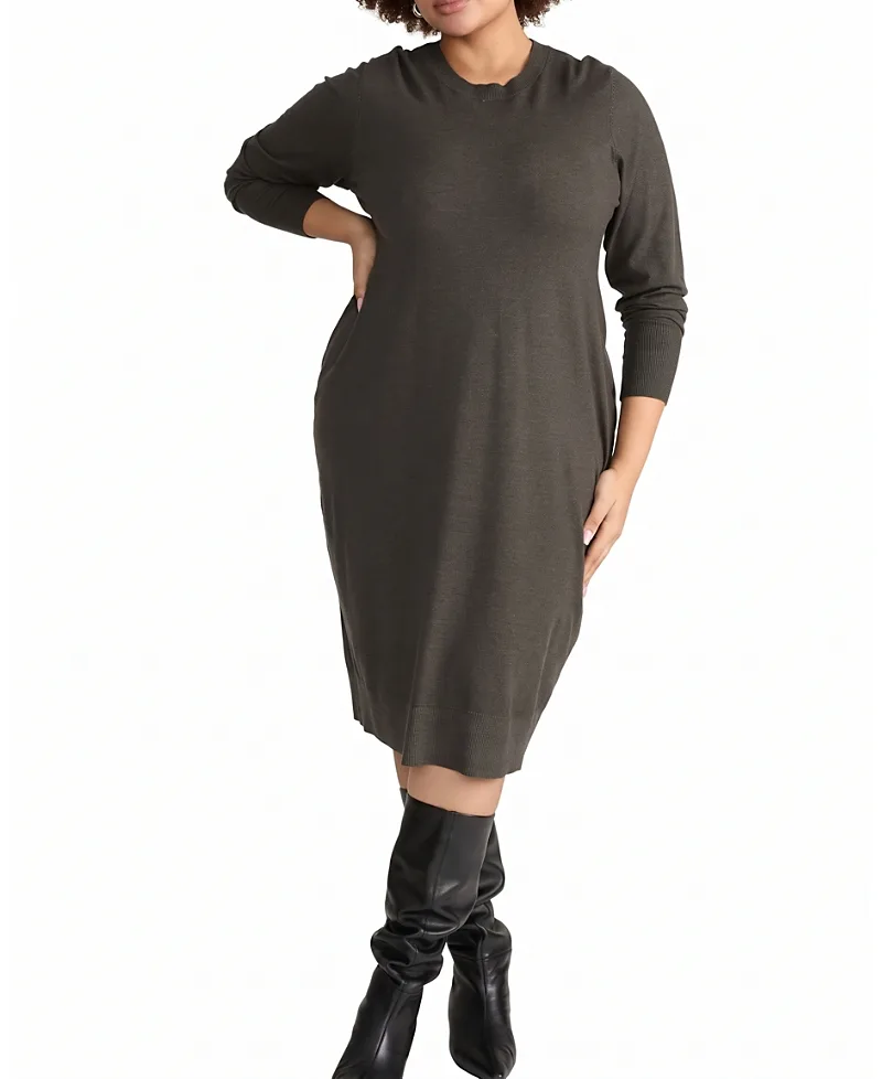 Savvy Fine Knit Everyday Sweater Dress
