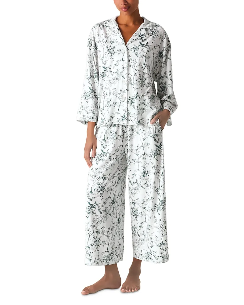 Pima Cotton Olivia Wide Leg Pajama Set