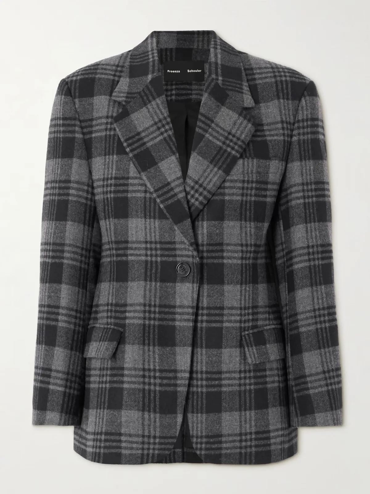 - Daria Checked Wool Blazer -