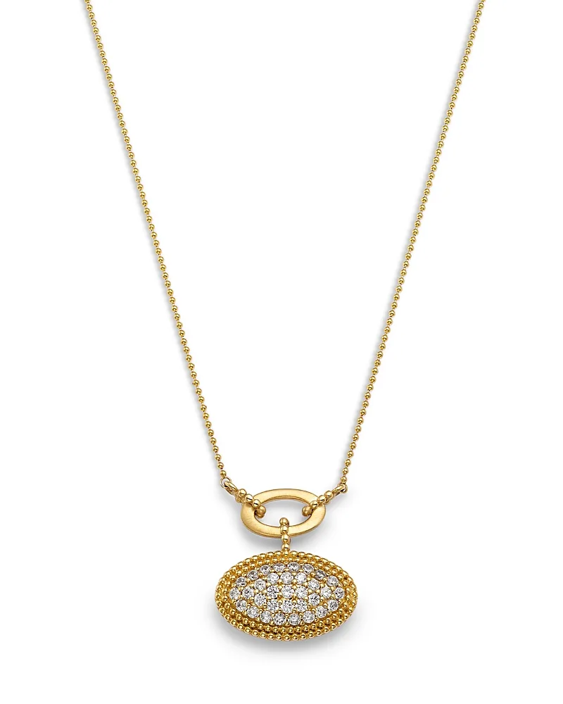 Diamond Pave Beaded Necklace in 14K Yellow Gold, 0.75 Tcw by Bloomingdales Fine Collection