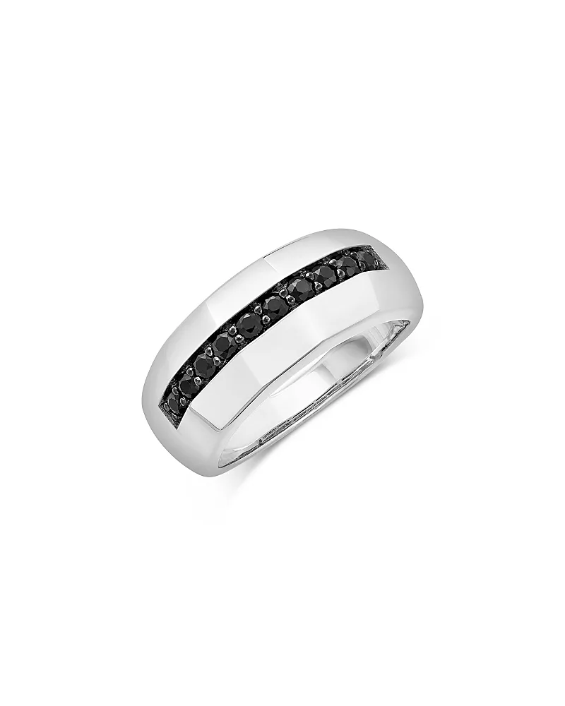 Black Diamond Channel Set Band in Sterling Silver, 0.50 Tcw by Bloomingdales Fine Collection