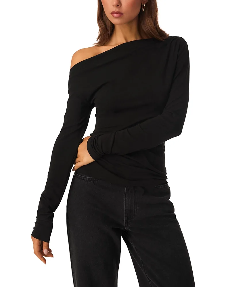 Sansa Off-the-Shoulder Long Sleeve Top