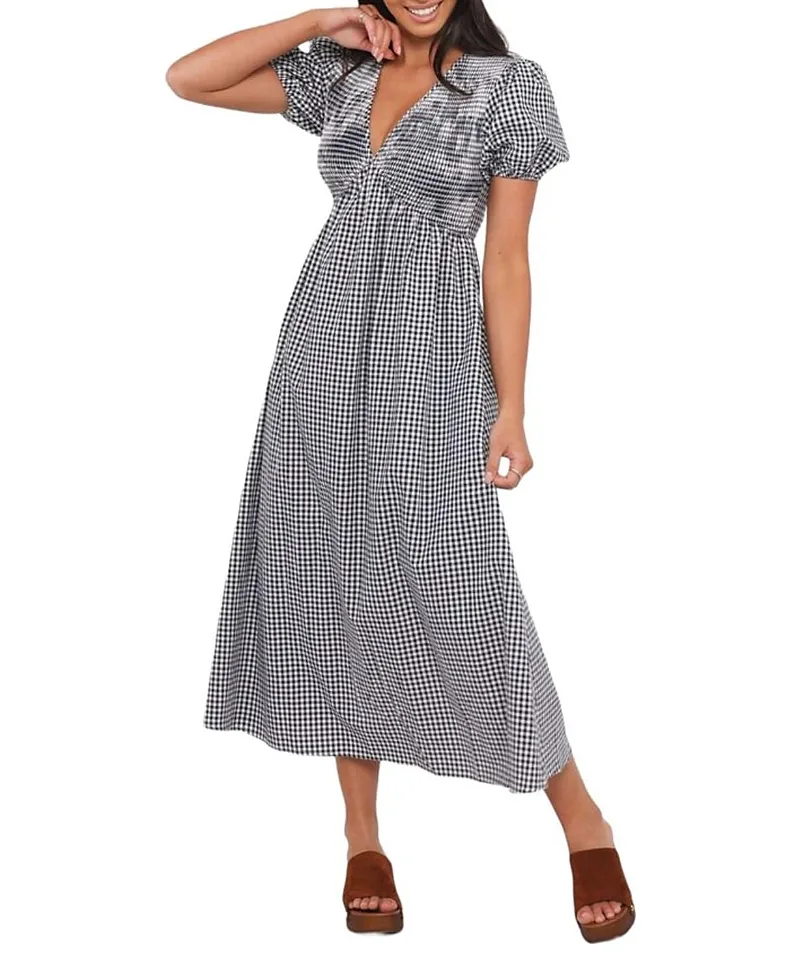Ilyana Short Sleeve Maxi Dress