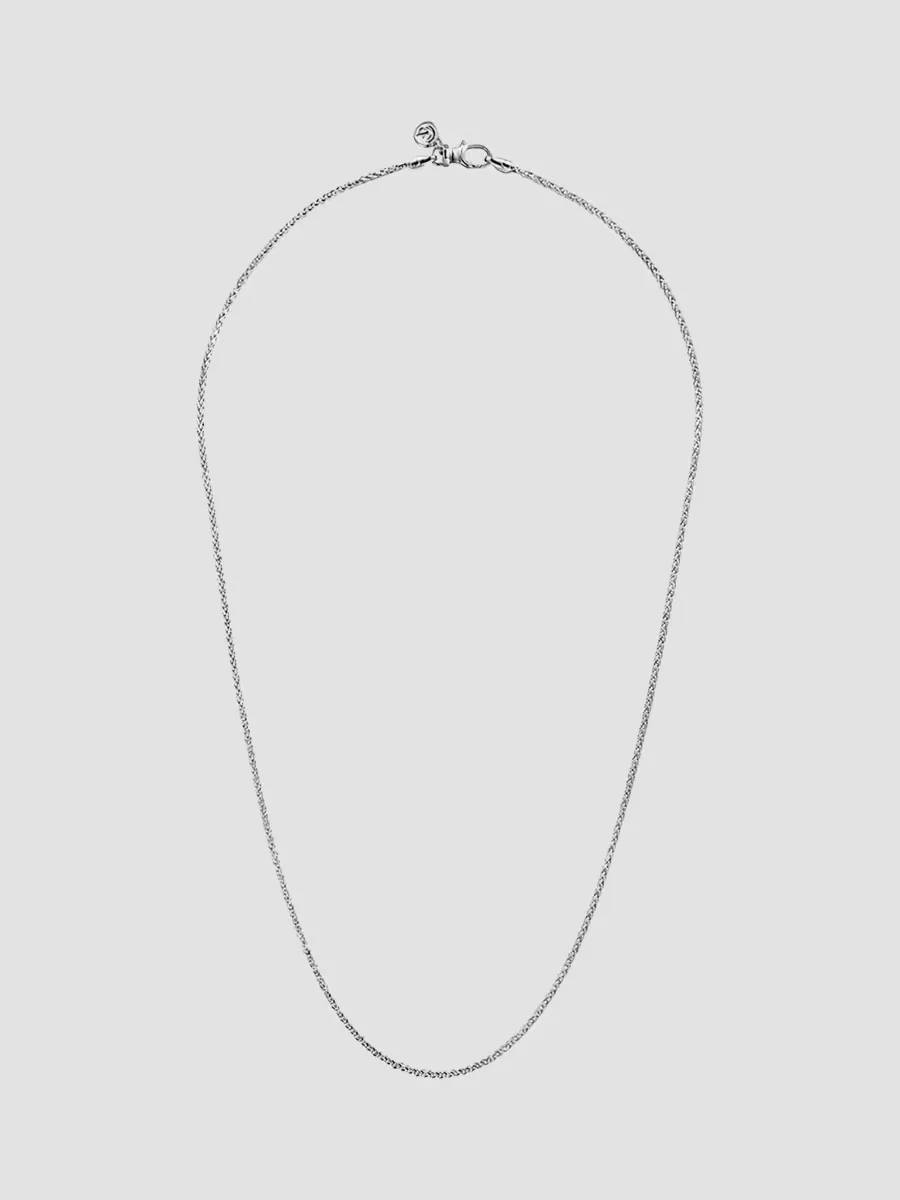 Classic Sterling Silver Wheat Chain Necklace/1.9MM by Gabriel