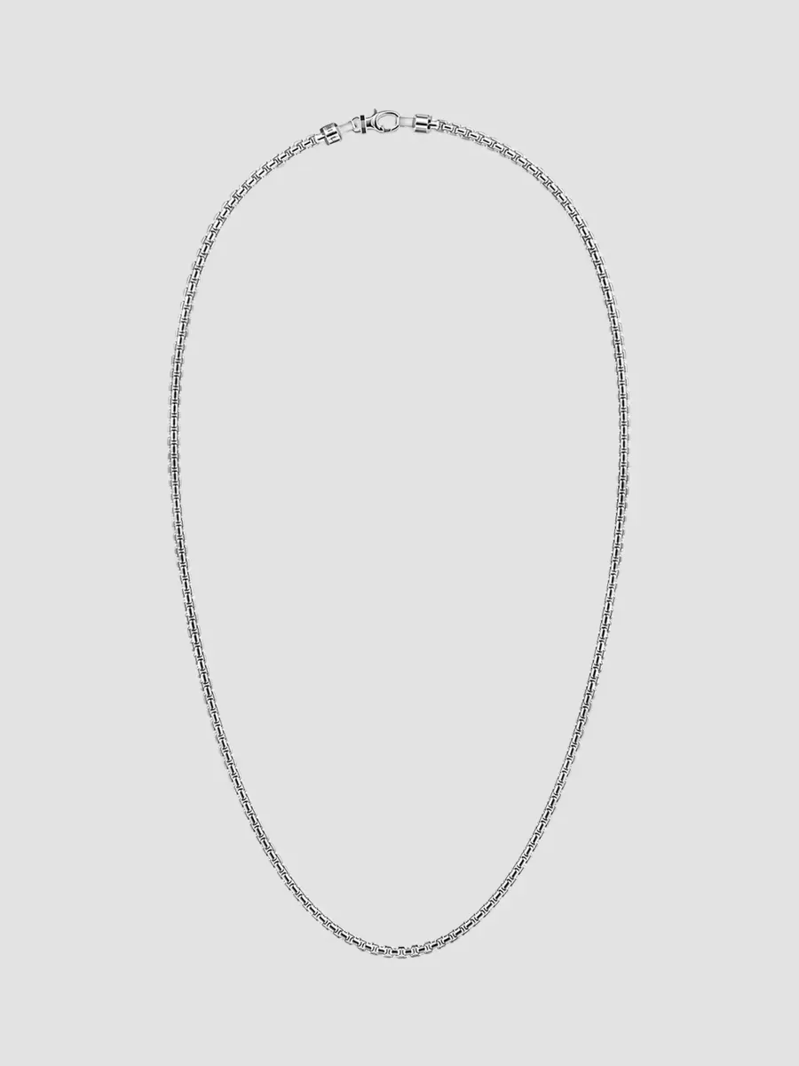 Classic Sterling Silver Box Chain Necklace/3.5MM by Gabriel