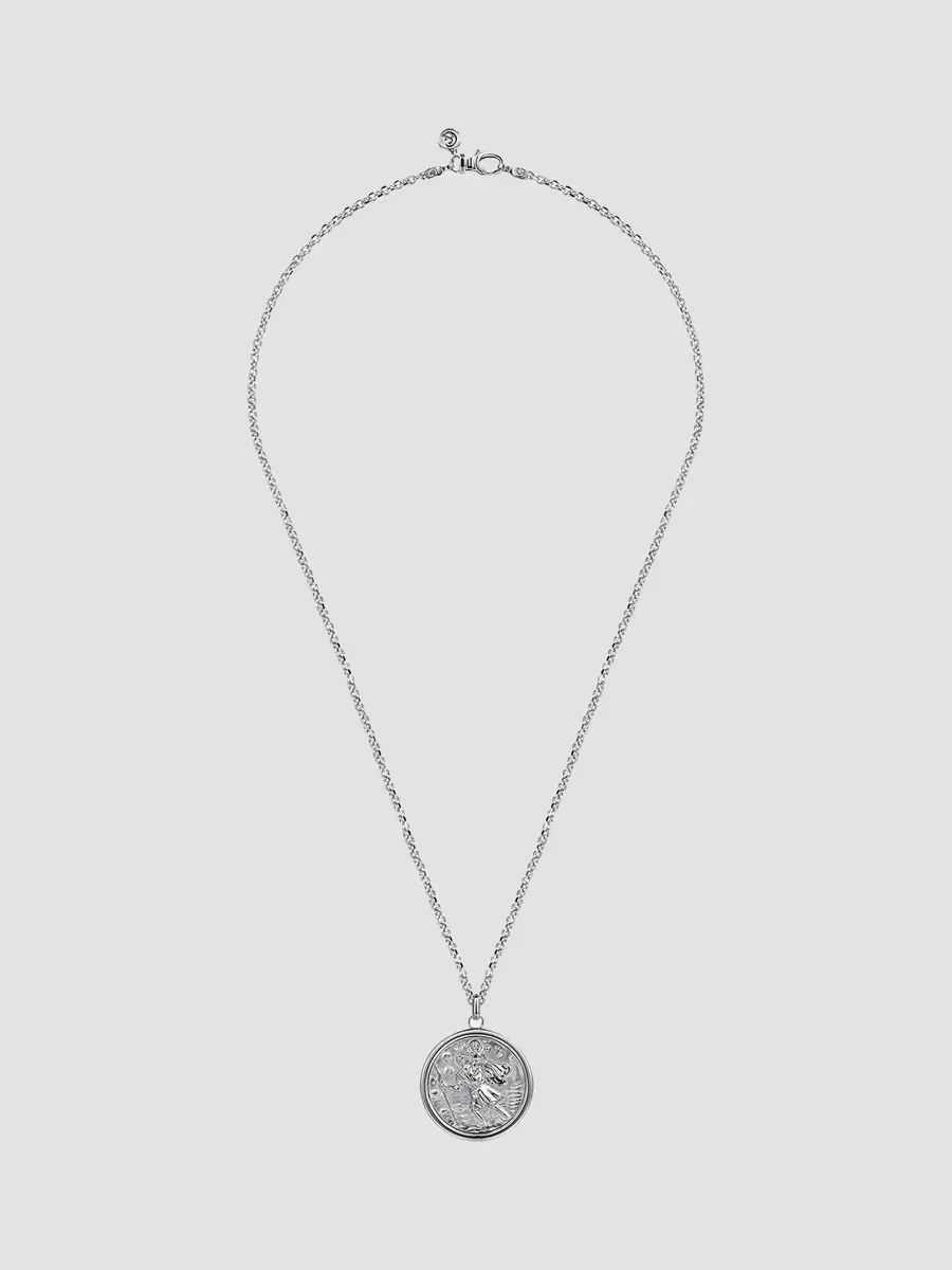 Modern Relics Saint Christopher Medallion Necklace