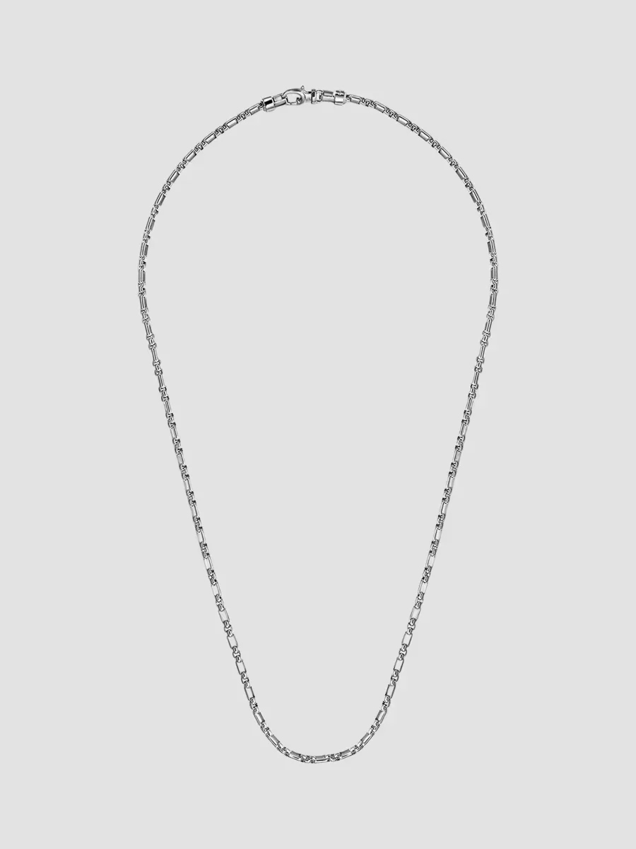 Classic Sterling Silver Figaro Chain Necklace/3MM by Gabriel