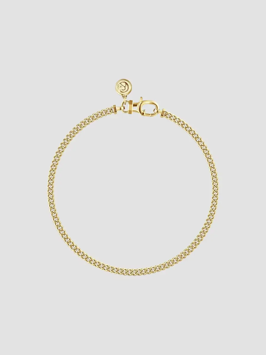 Classic 14K Yellow Gold Cuban Chain Bracelet/3MM by Gabriel