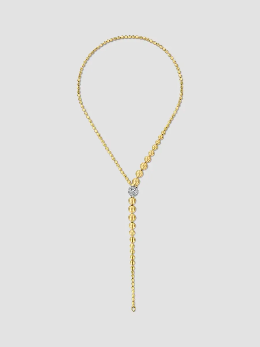 Bujukan Two-Tone 14K Gold & 2.35 TCW Diamond Lariat Necklace by Gabriel