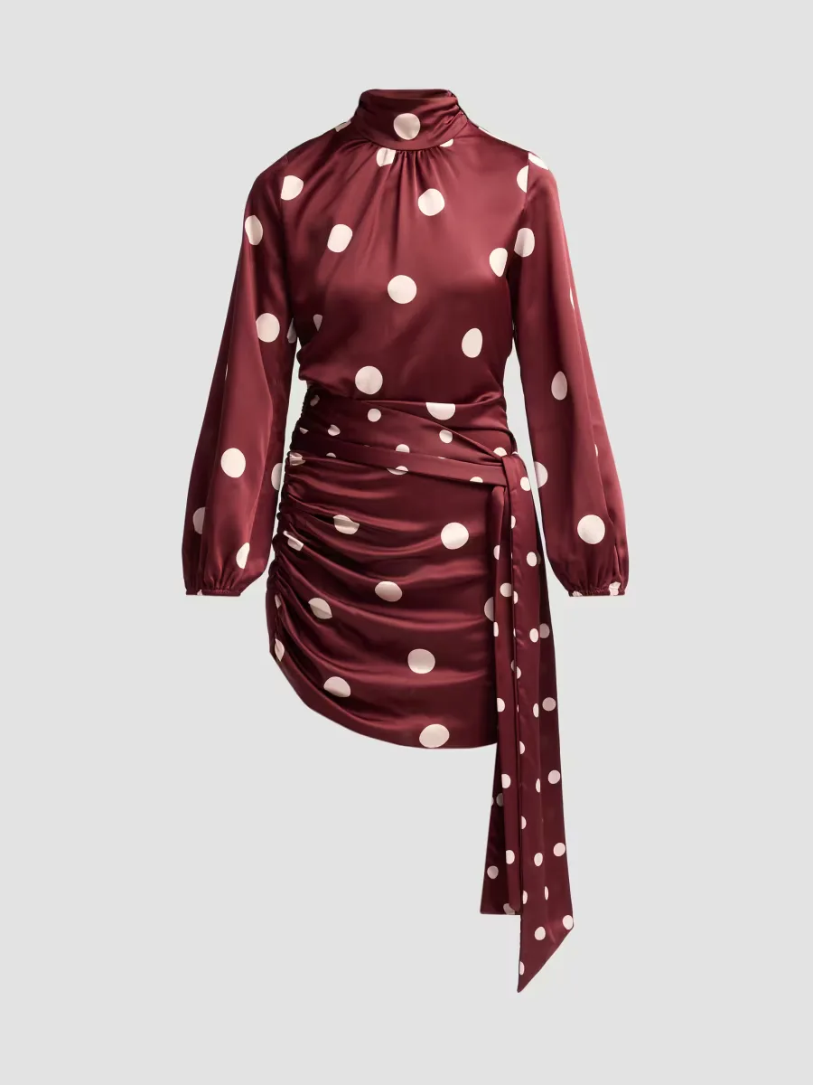 Arash Polka Dot Mini Dress