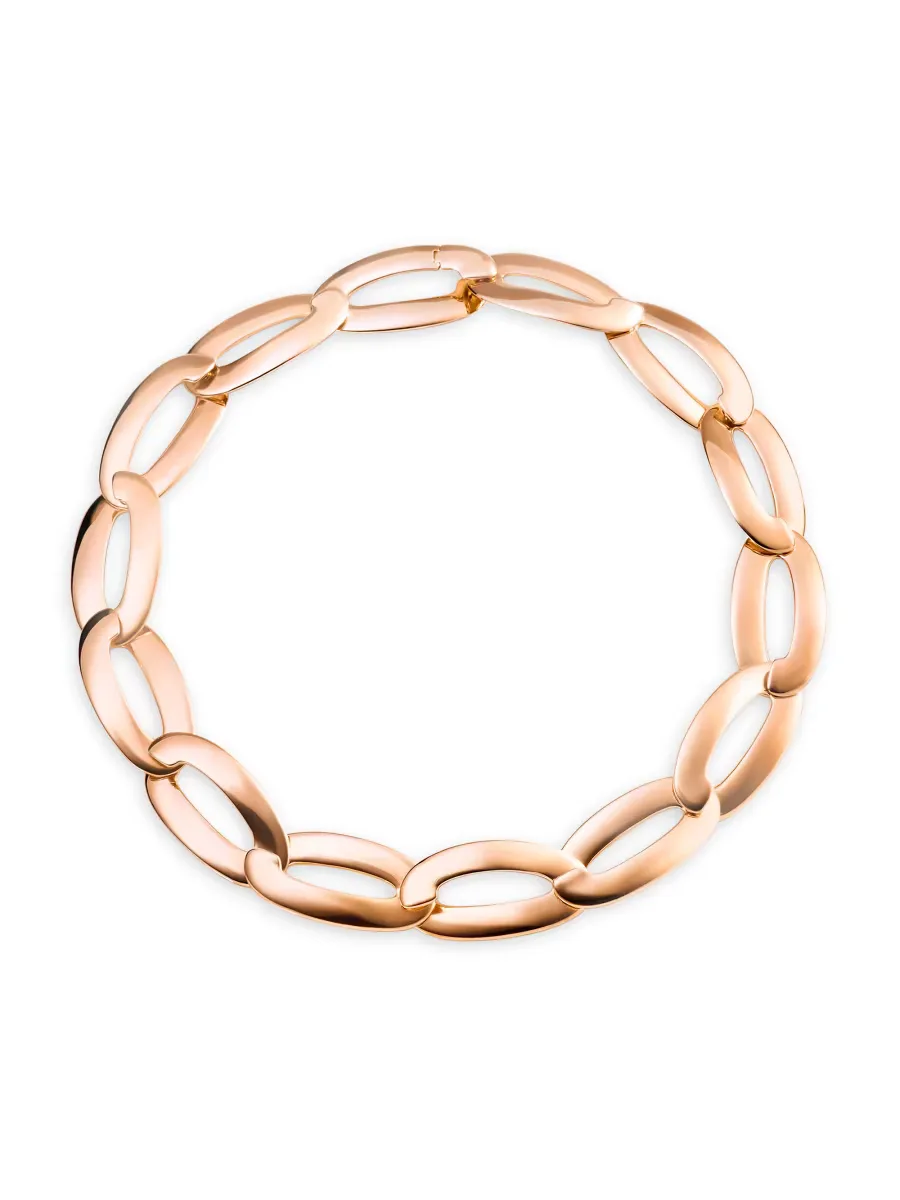 Olimpia 18K Rose Gold Oval-Link Chain Necklace by Vhernier