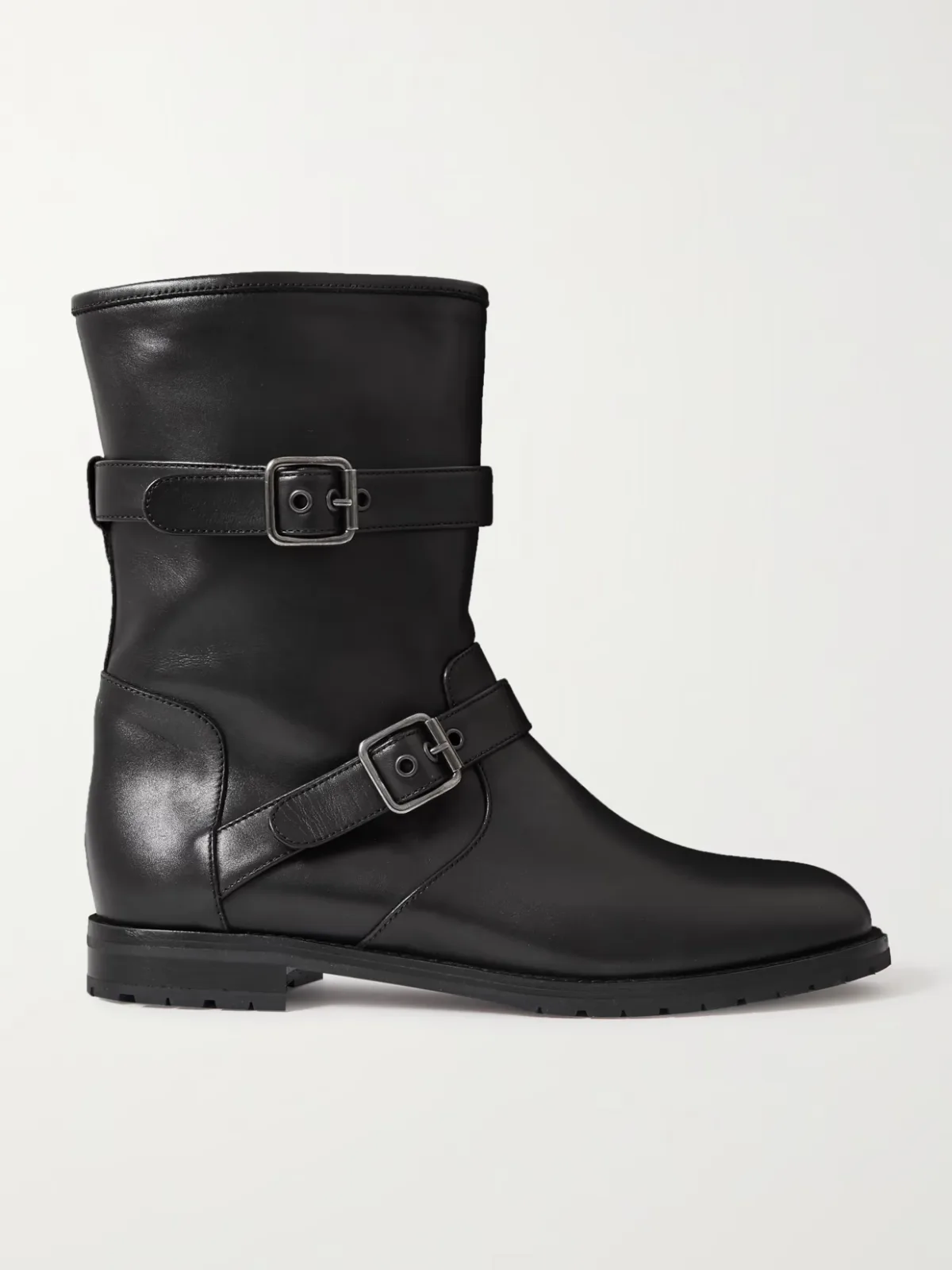 - Sulaltra Buckled Leather Ankle Boots -