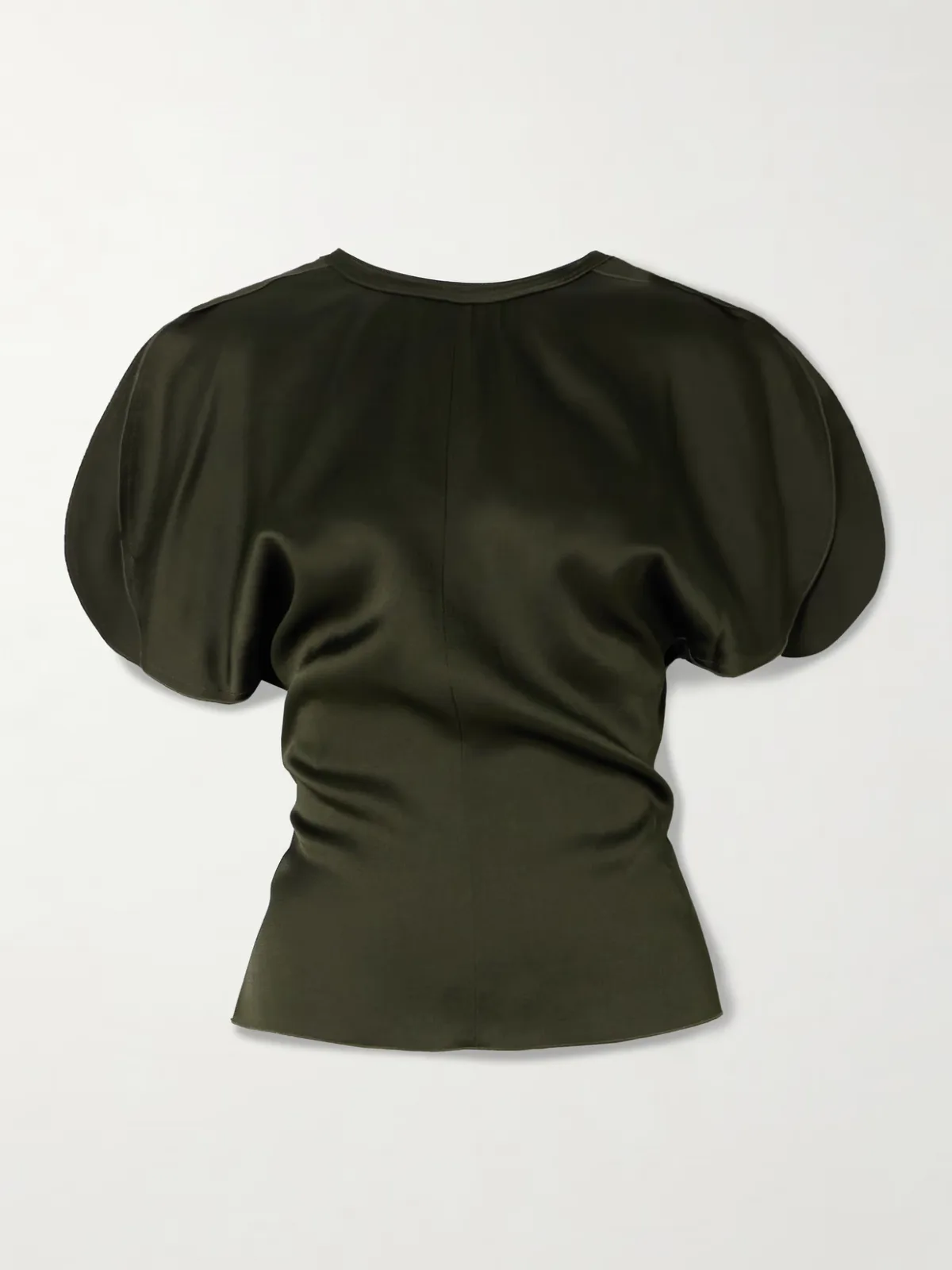 - Draped Satin Blouse -
