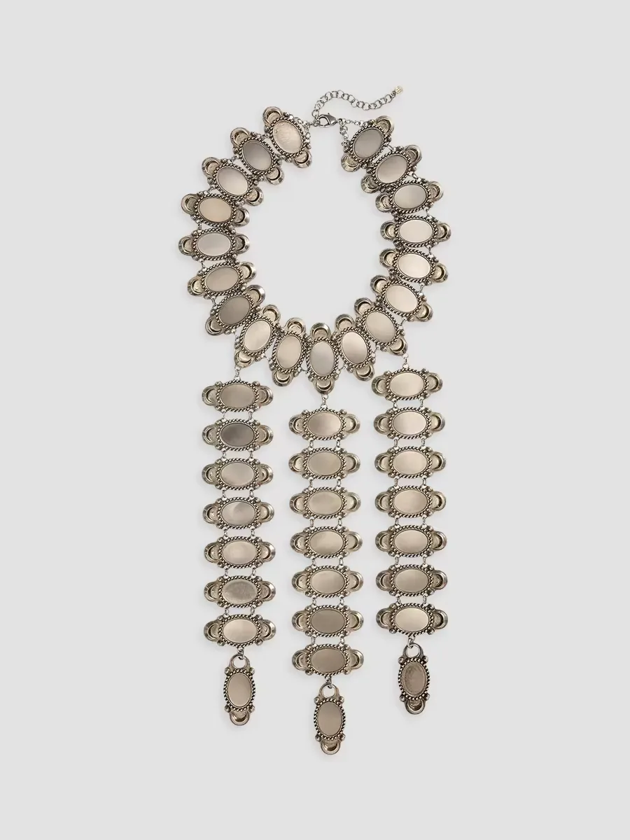 Antiqued Silver-Tone Long Necklace by Polo Ralph Lauren