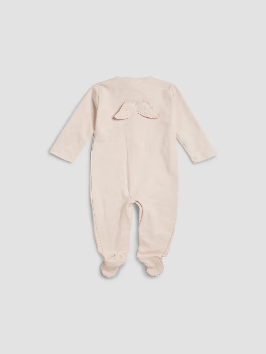 Pointelle Angel Wing Footie by Marie-Chantal