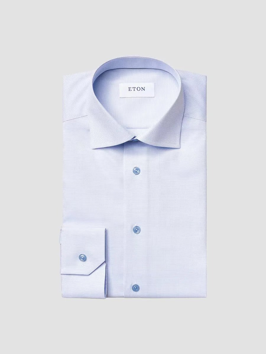 Contemporary-Fit Textured Solid Shirt