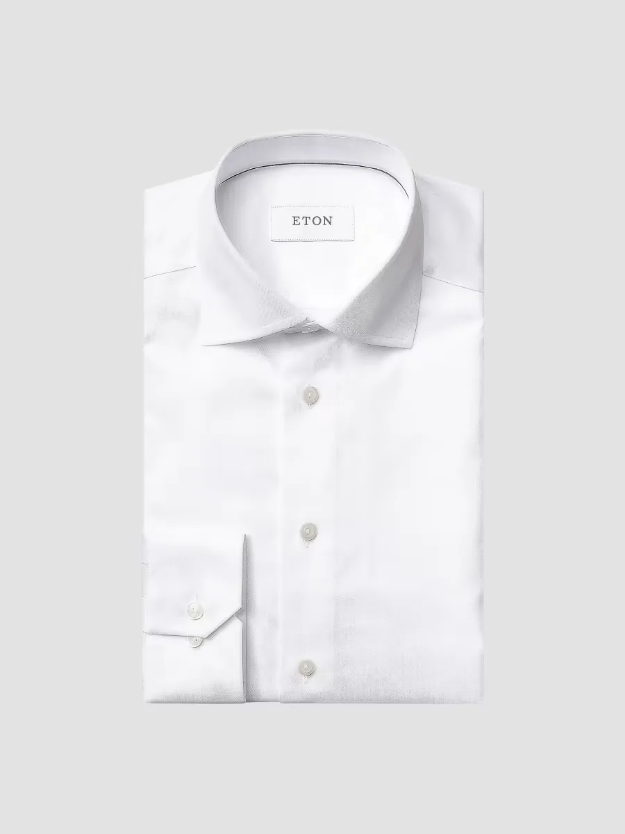 Cotton-Twill Slim-Fit Dress Shirt