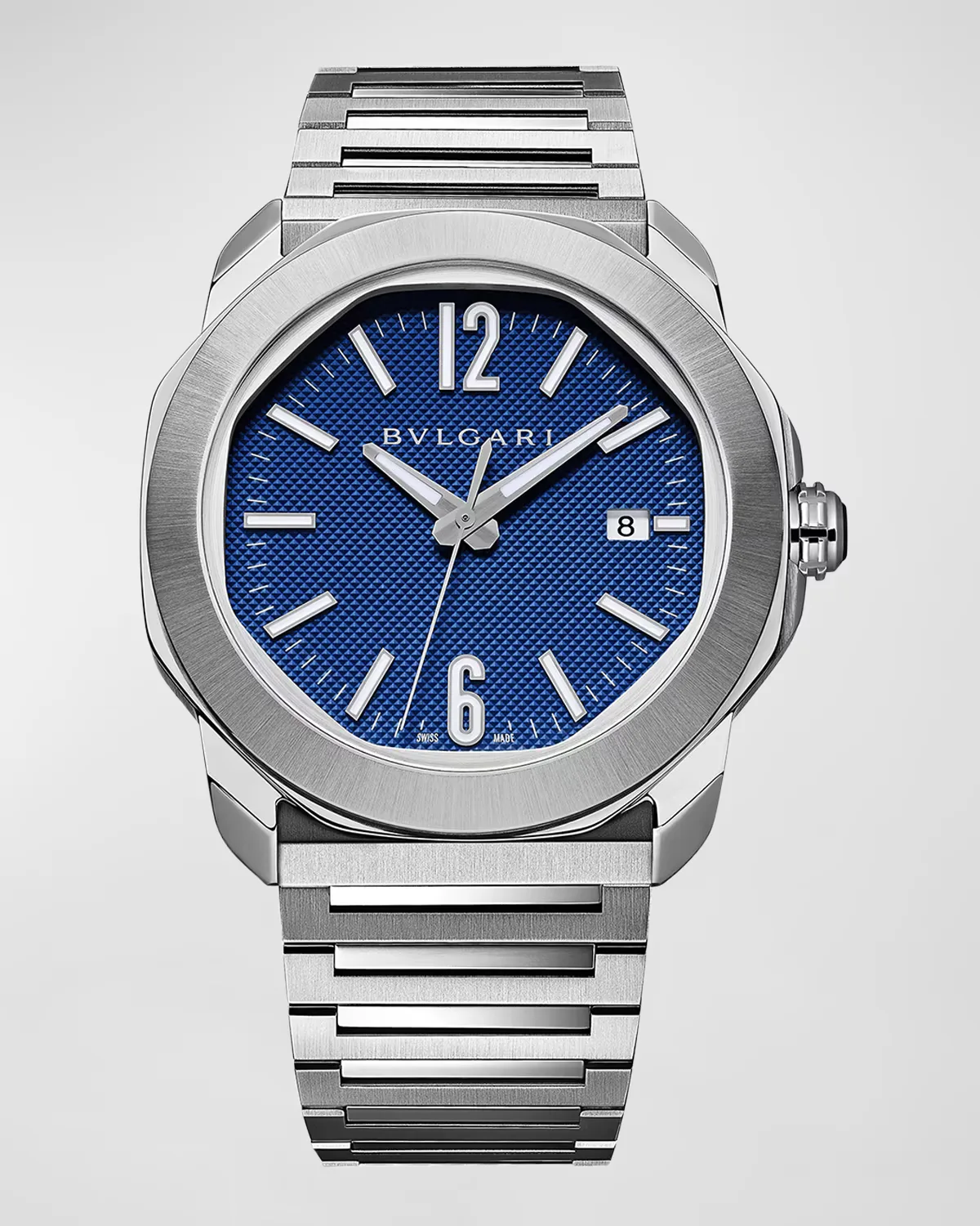 41mm Octo Roma Automatic Watch with Blue Dial by BVLGARI