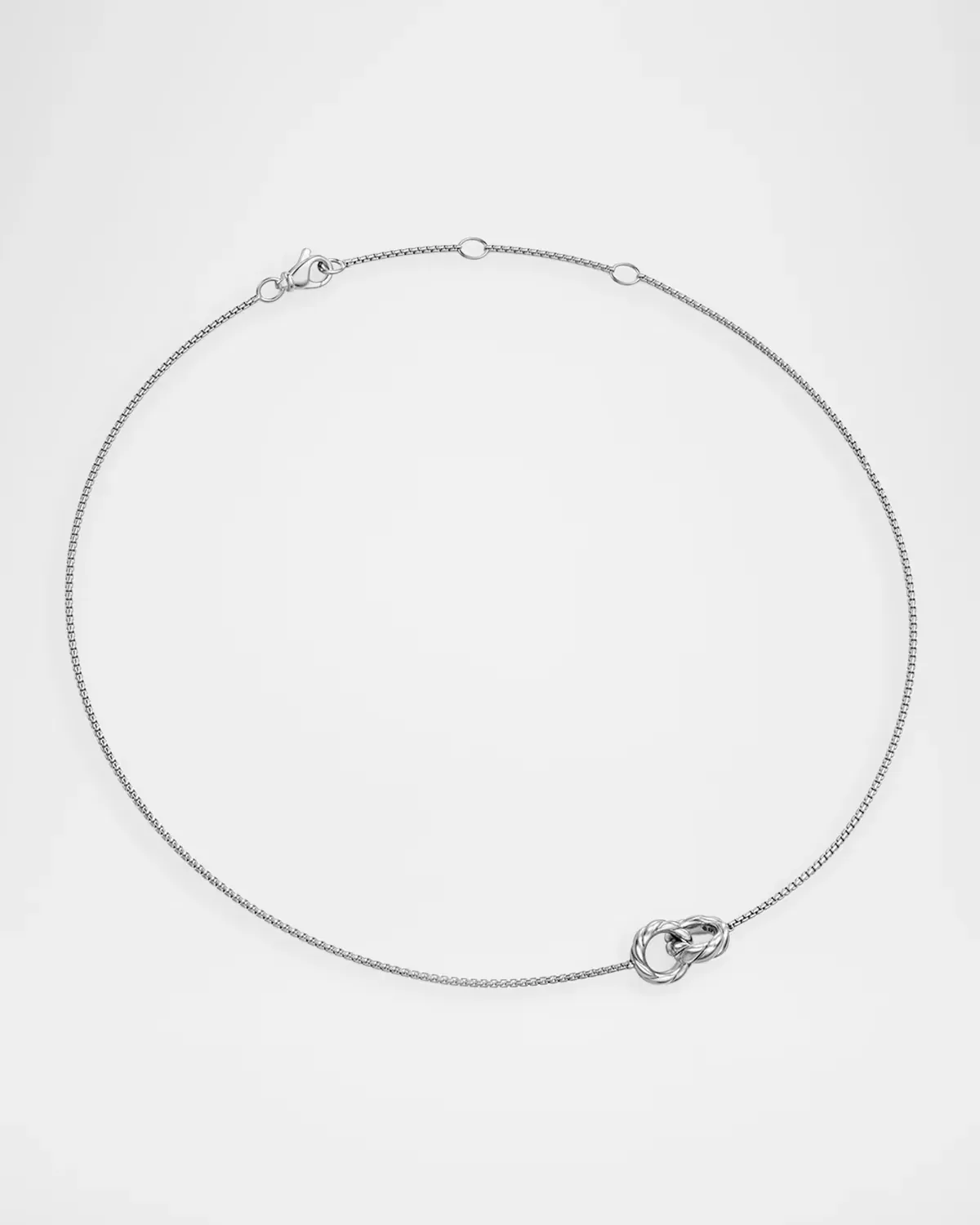 Sculpted Cable Linked Necklace in Silver, 9.2mm