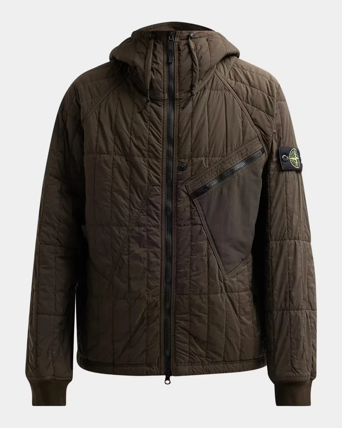 Capospalla Quilted Nylon Hooded Jacket