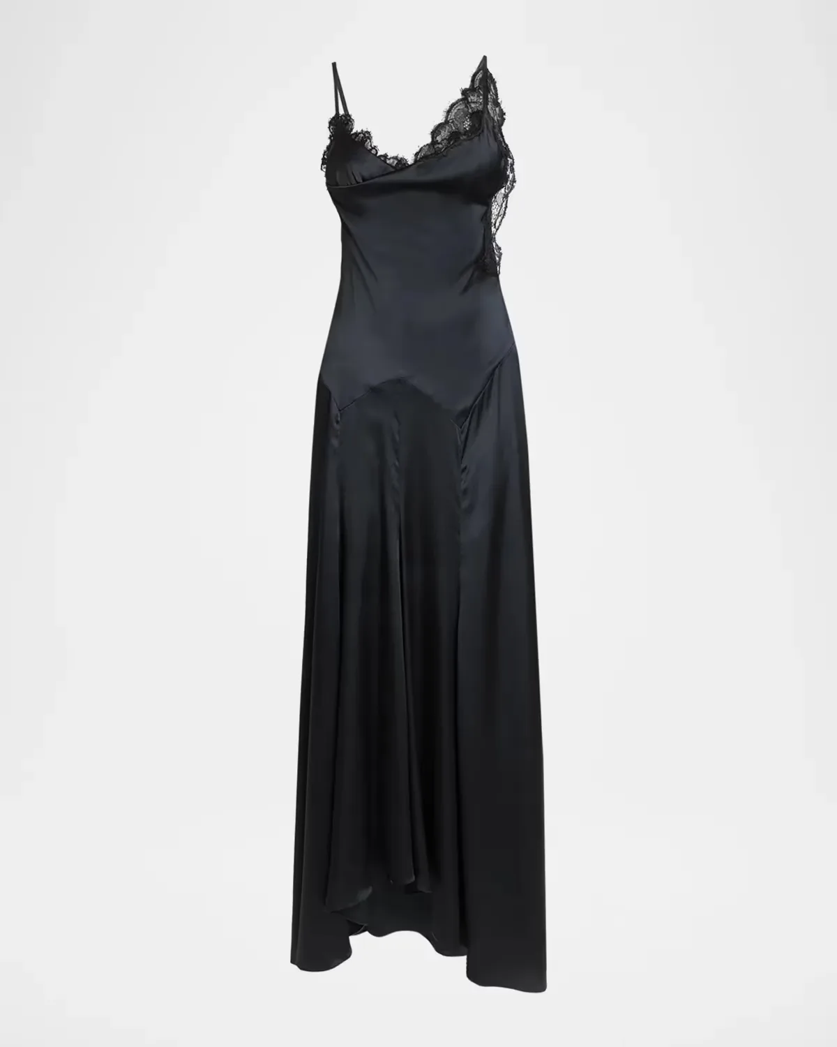 Aloise Lace Stretch-Silk Maxi Dress